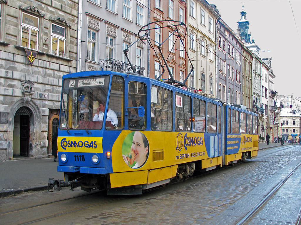 Львов, Tatra KT4SU № 1118