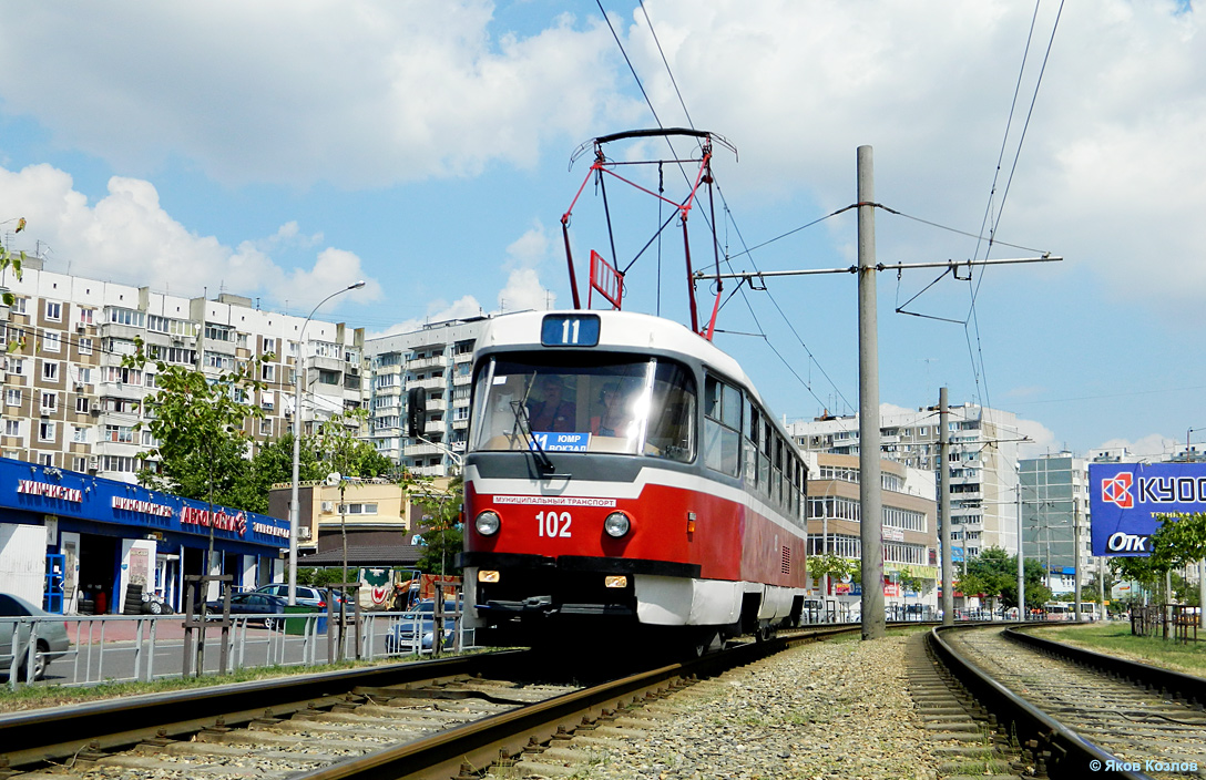 Краснодар, Tatra T3SU № 102