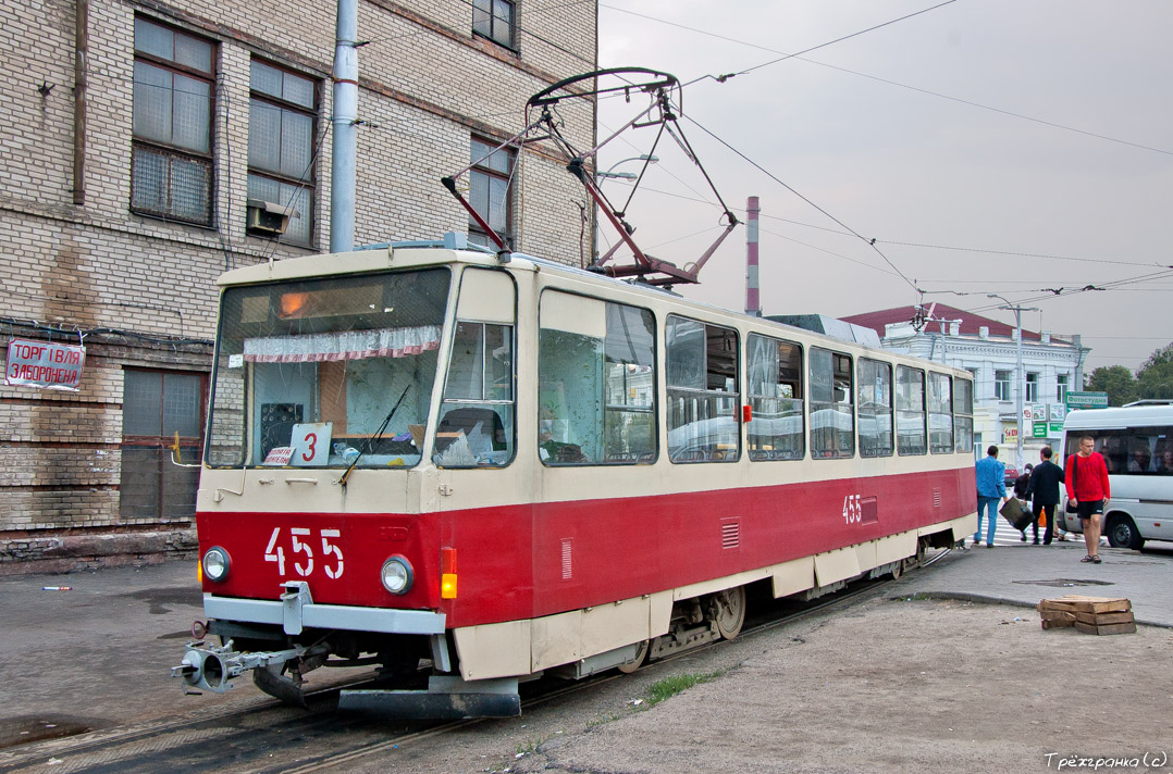 Запорожье, Tatra T6B5SU № 455