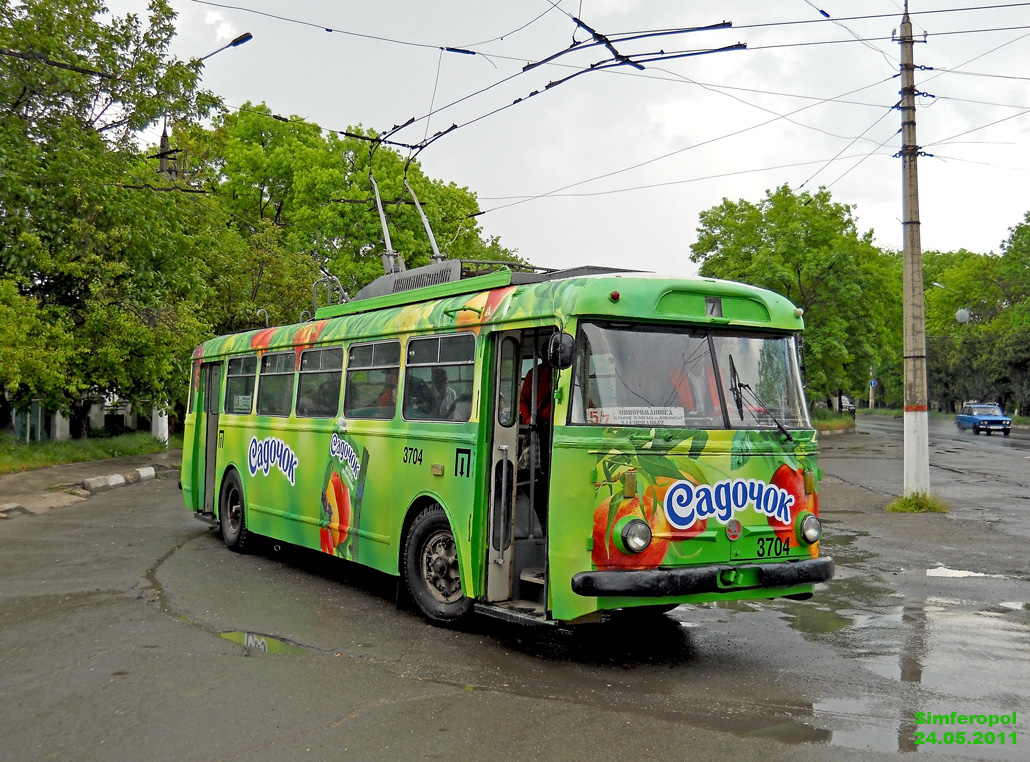 Крымский троллейбус, Škoda 9TrH27 № 3704