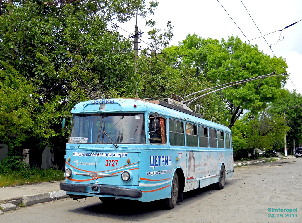 Крымский троллейбус, Škoda 9TrH27 № 3727