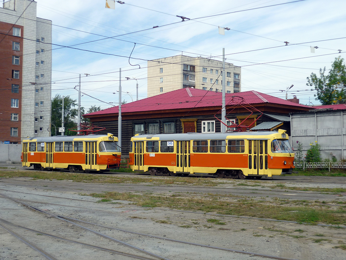 Екатеринбург, Tatra T3SU № 308; Екатеринбург, Tatra T3SU № 345