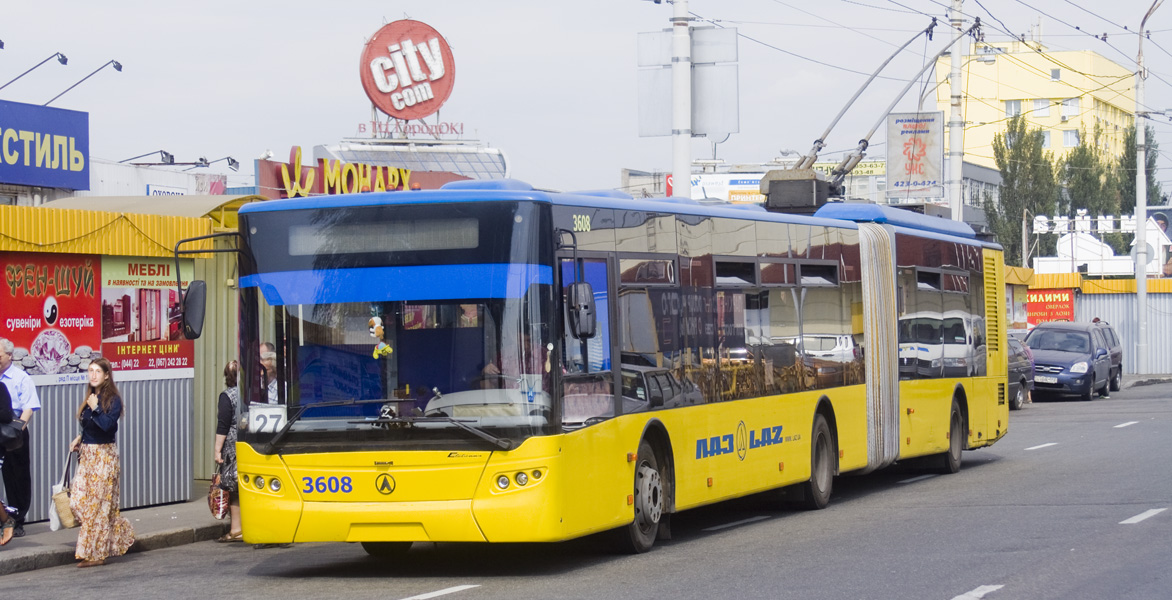 Киев, ЛАЗ E301D1 № 3608
