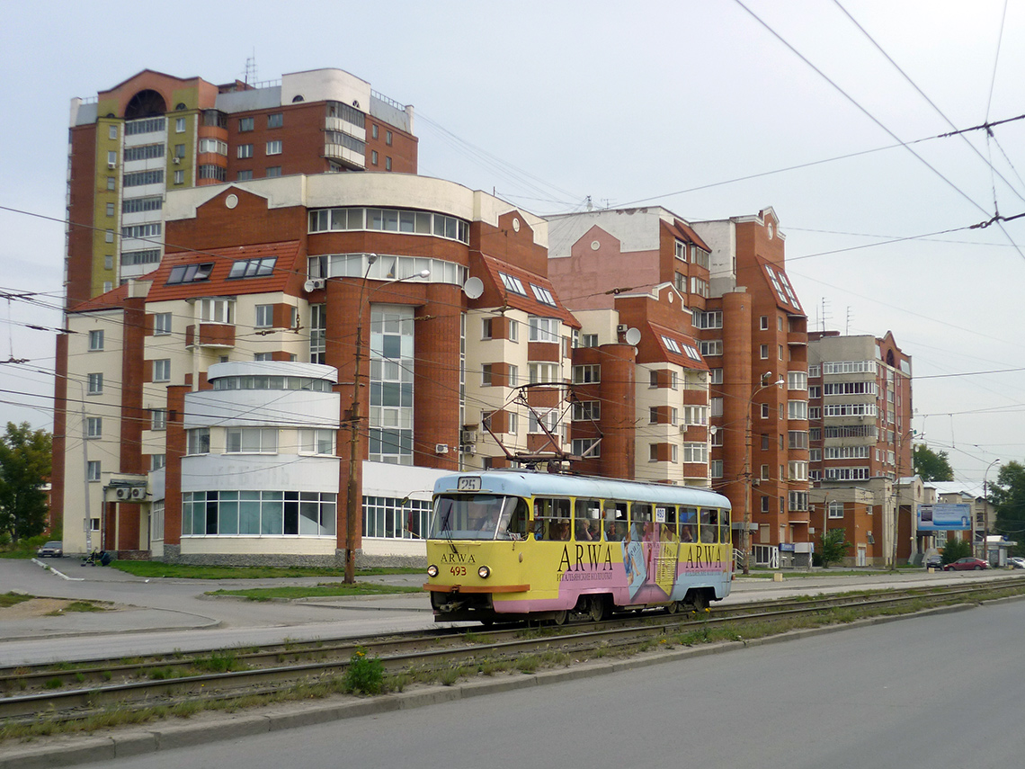 Екатеринбург, Tatra T3SU (двухдверная) № 493
