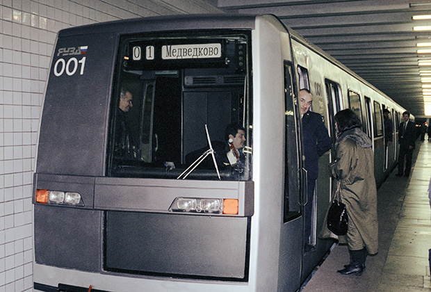 Мытищи, 81-720 «Яуза» № 001; Москва — Метрополитен — Подвижной состав — 81-720/721 «Яуза» и модификации