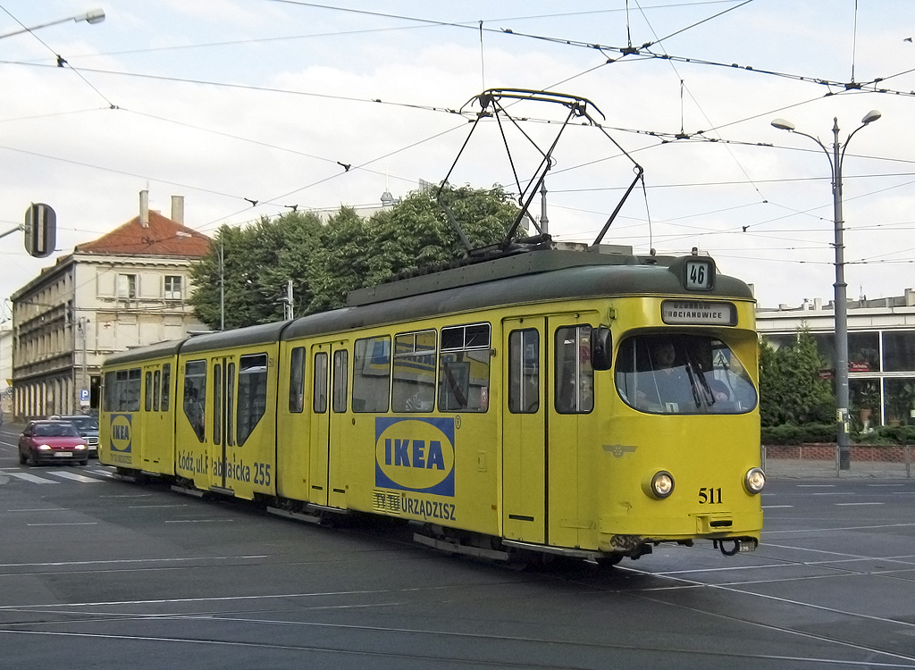 Лодзь, Duewag GT8NF № 511