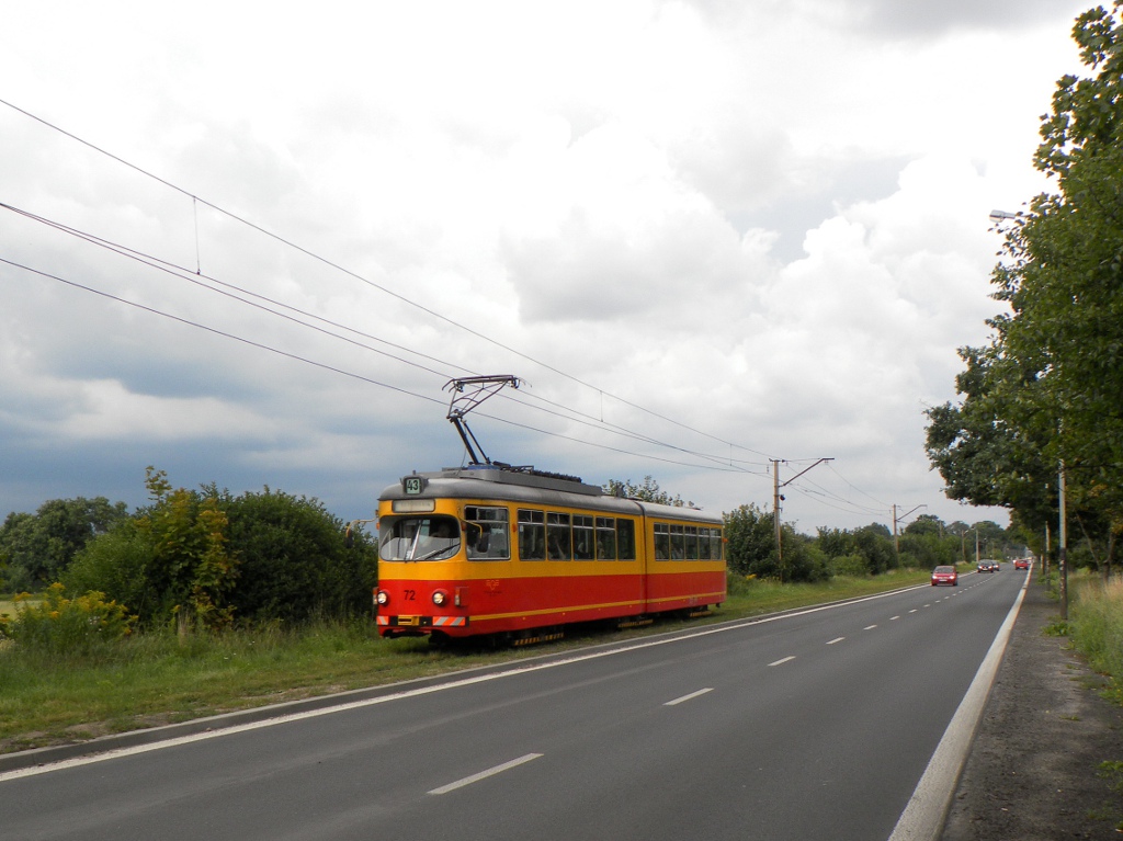 Лодзь, Duewag GT6 № 72