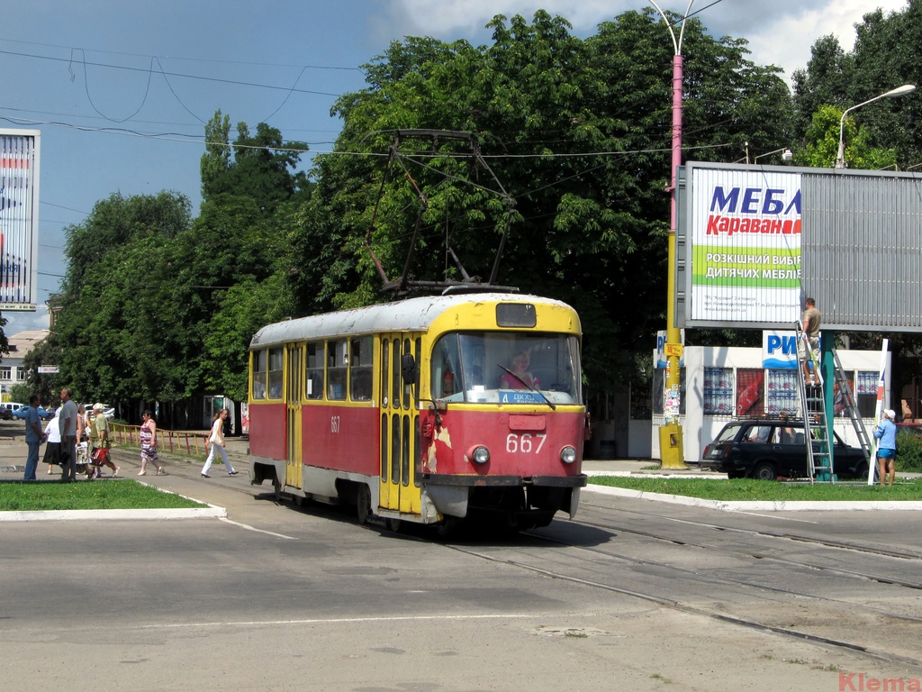 Каменское, Tatra T3SU № 667