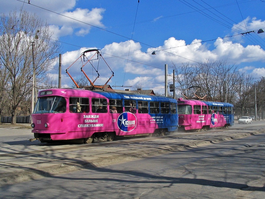 Харьков, Tatra T3SU (двухдверная) № 1734