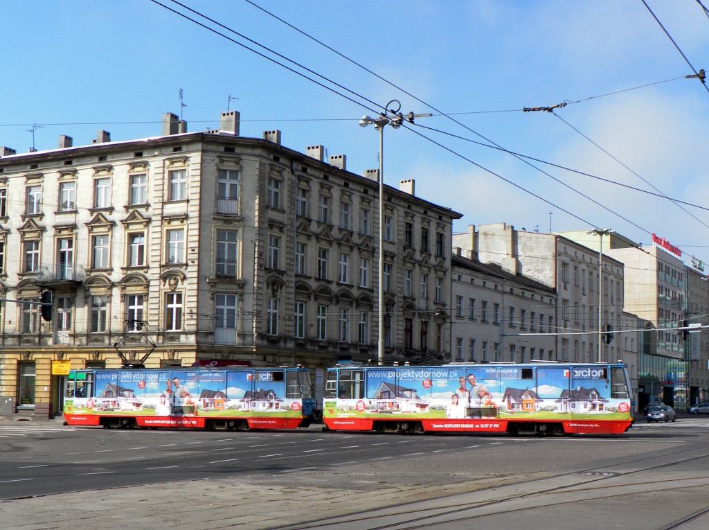 Лодзь, Konstal 805Na № 3644; Лодзь, Konstal 805Na № 3643