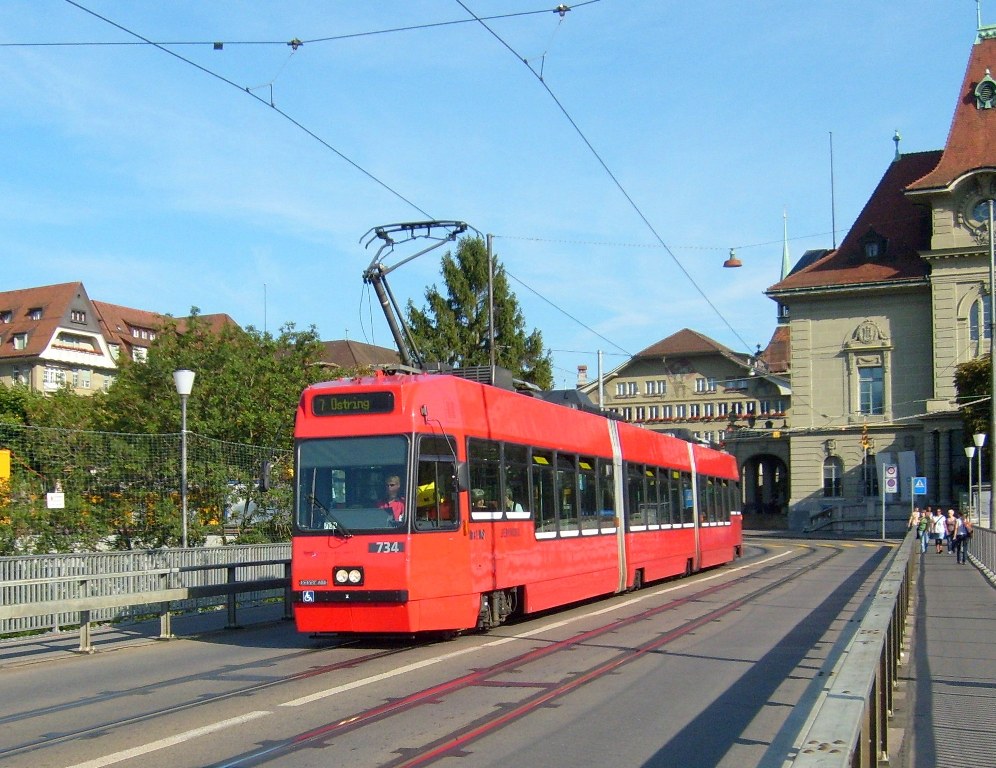 Берн, ACMV/ABB/Duewag Be 4/8 № 734