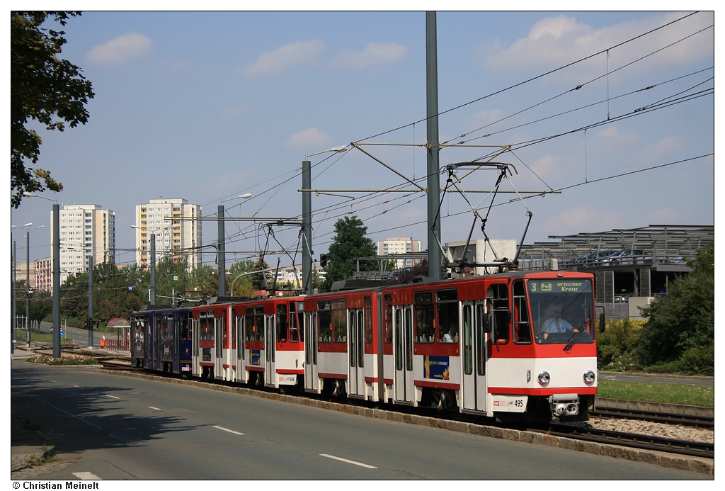 Эрфурт, Tatra KT4DM № 495; Эрфурт — Тройники Tatra KT4D+KT4D+KT4D