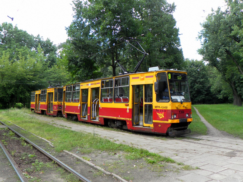 Лодзь, Konstal 805Na № 1366