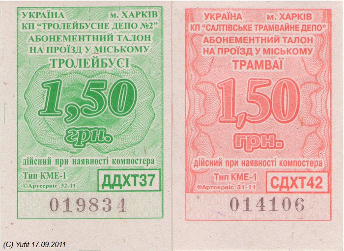Харьков — Проездные документы