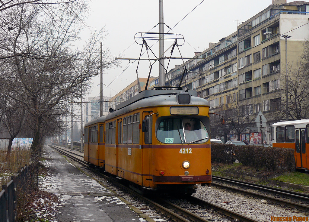 Sofia, Duewag T4 № 4212