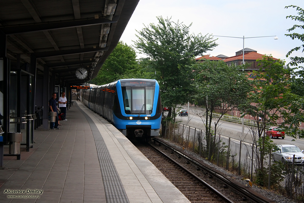 Стокгольм, Adtranz C20 № 2268; Стокгольм — Tunnelbana — Зелёная линия | Gröna Linjen