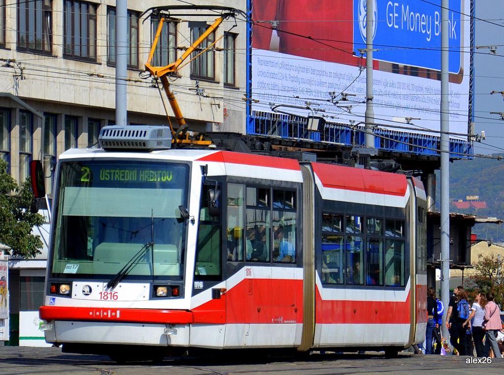 Брно, Škoda 03T6 Anitra № 1816