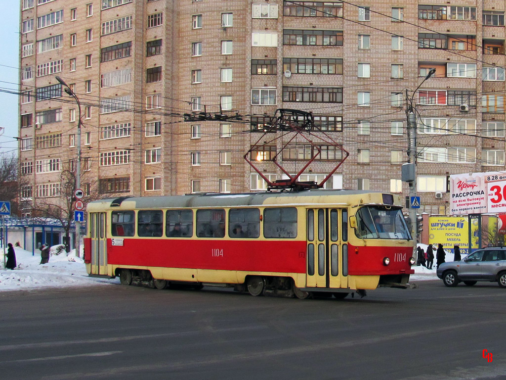 იჟევსკი, Tatra T3SU (2-door) № 1104