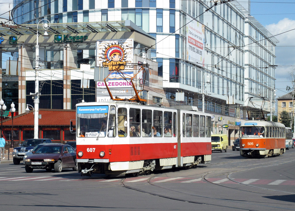 Калининград, Tatra KT4D № 607 Калининград, Tatra KT4D № 607
