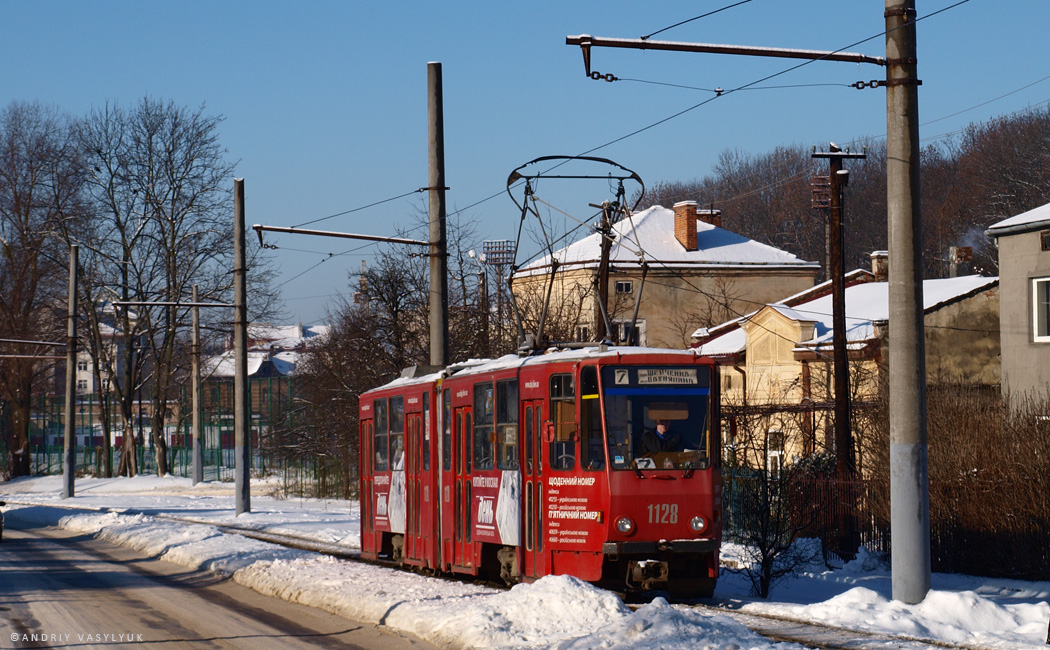 Львов, Tatra KT4SU № 1128