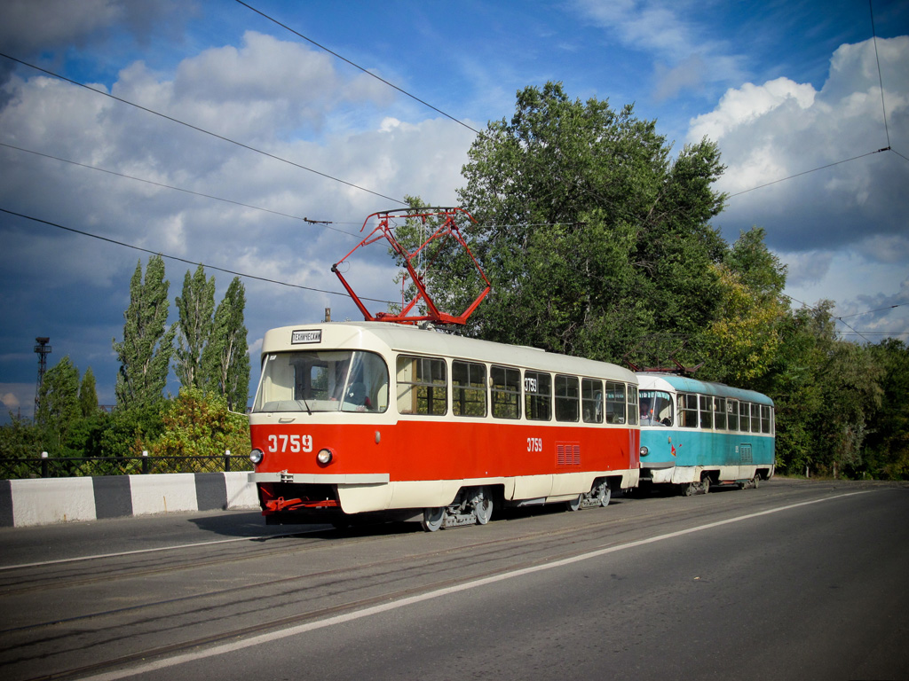 Донецк, Tatra T3SU (двухдверная) № 3759 Донецк, Tatra T3SU (двухдверная) № 3759