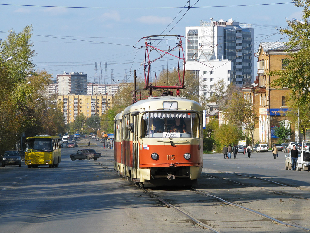 Екатеринбург, Tatra T3SU (двухдверная) № 115