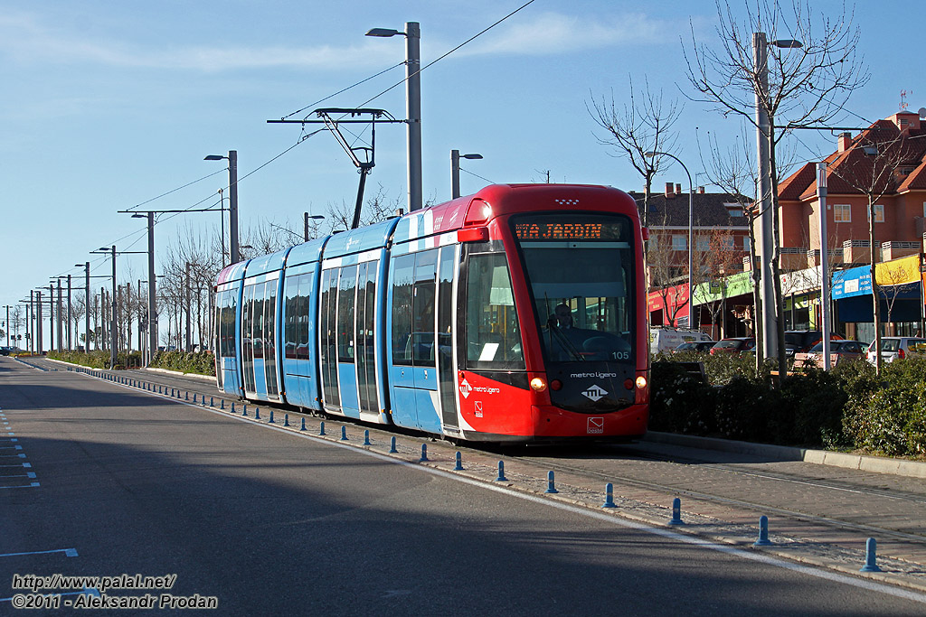 Мадрид, Alstom Citadis 302 № 105