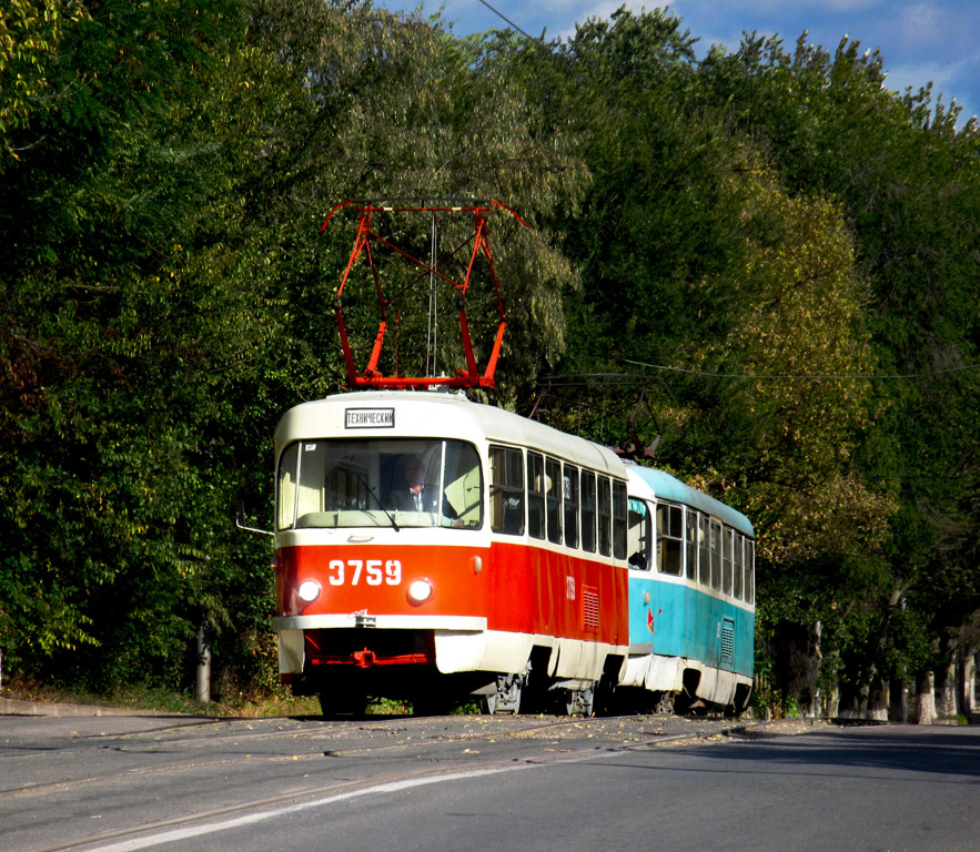 Донецк, Tatra T3SU (двухдверная) № 3759 Донецк, Tatra T3SU (двухдверная) № 3759
