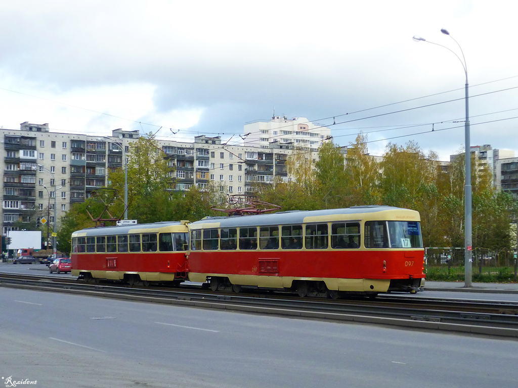 Екатеринбург, Tatra T3SU (двухдверная) № 097