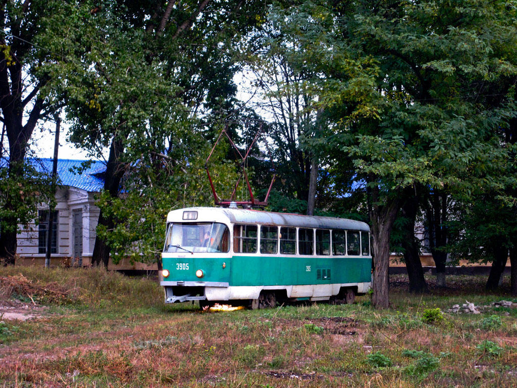 Донецк, Tatra T3SU (двухдверная) № 3905; Донецк — Трамвайная линия к станции Мушкетово