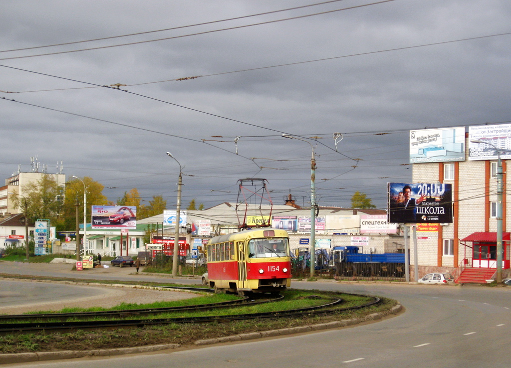 Ижевск, Tatra T3SU (двухдверная) № 1154