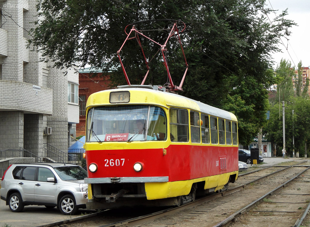 Волгоград, Tatra T3SU (двухдверная) № 2607