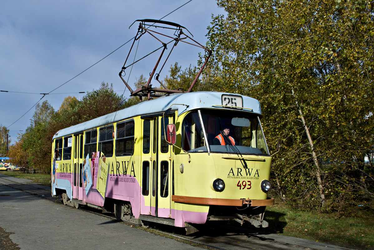 Екатеринбург, Tatra T3SU (двухдверная) № 493