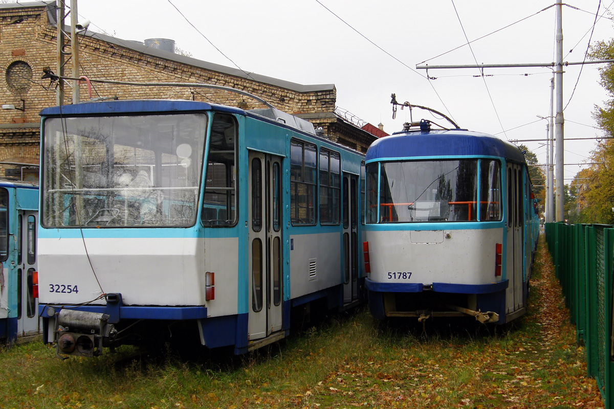 Рига, Tatra T6B5SU № 32254; Рига, Tatra T3A № 51787