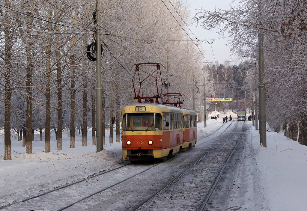 Екатеринбург, Tatra T3SU (двухдверная) № 636