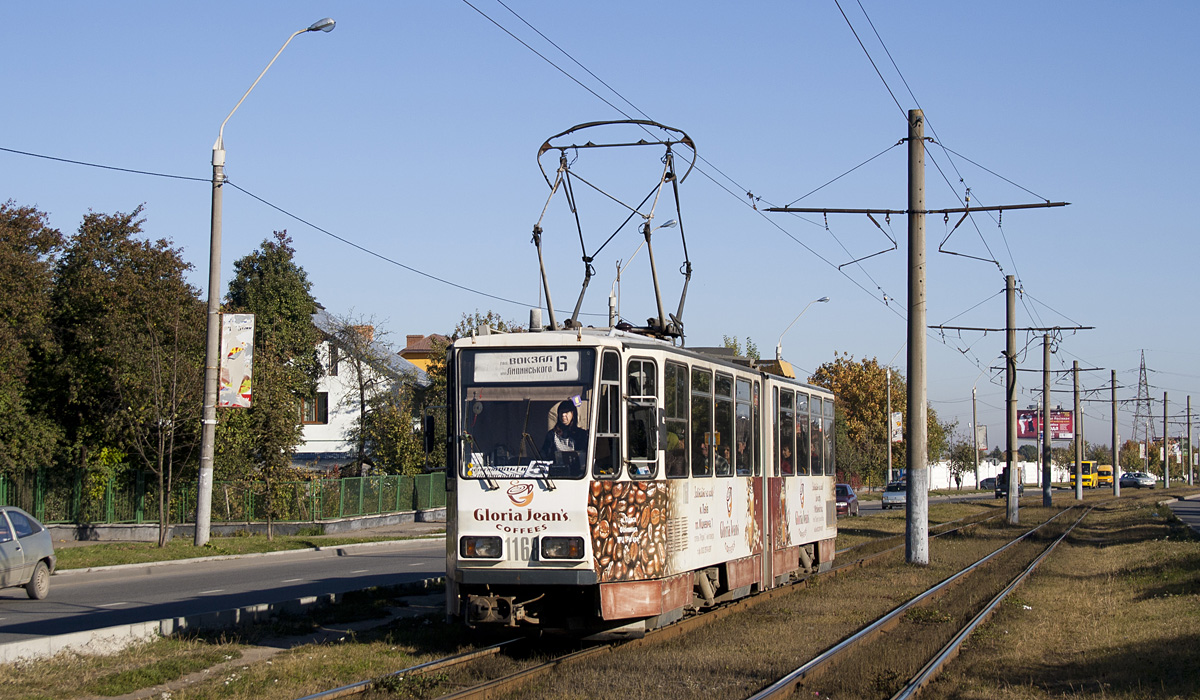 Львов, Tatra KT4D № 1168