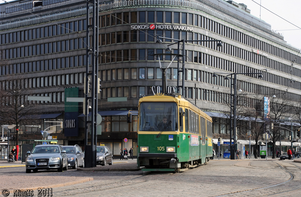 Хельсинки — Эспоо, Valmet MLNRV2 № 105