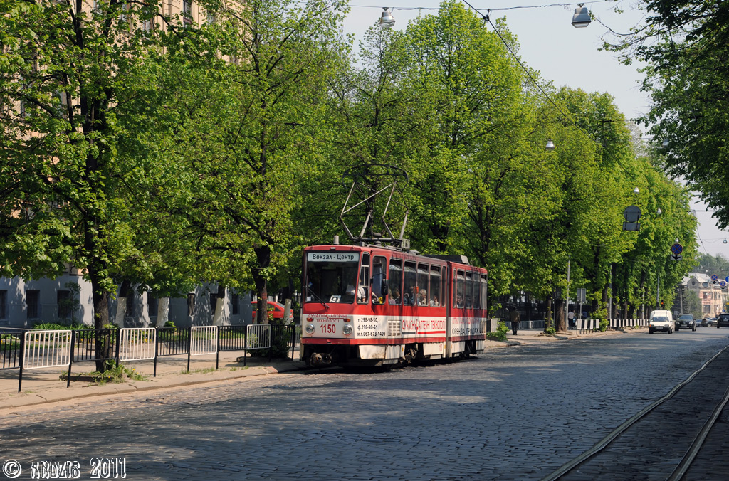 Львов, Tatra KT4D № 1150