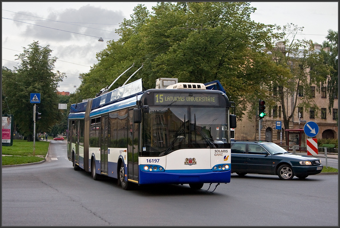 Рига, Solaris Trollino II 18 Ganz № 16197 Рига, Solaris Trollino II 18 Ganz № 16197