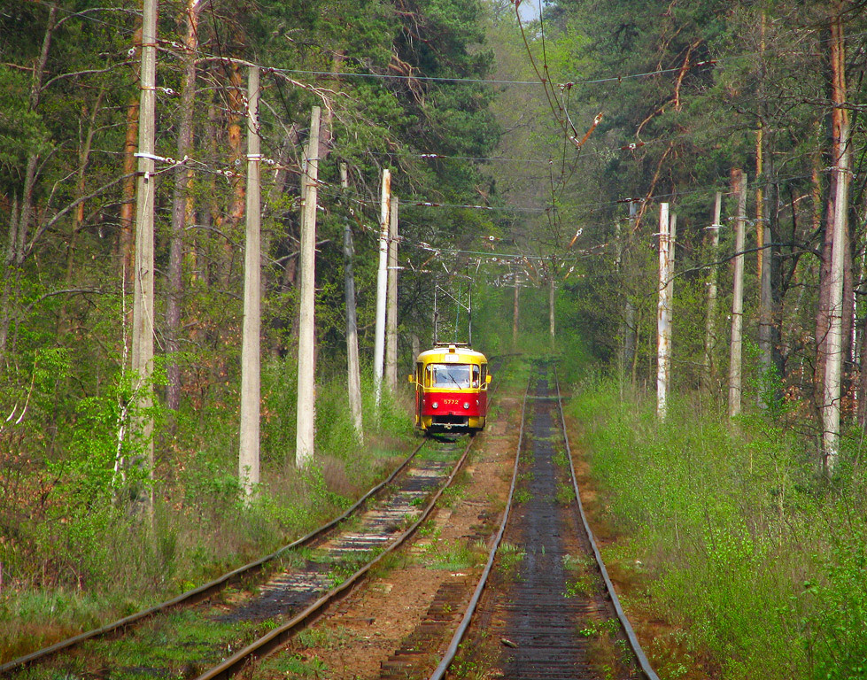 Kyiv — Tramway lines: Podilske depot network — north