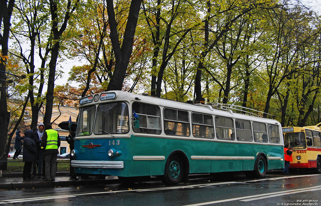 Sankt Peterburgas, ZiU-5G nr. 143; Sankt Peterburgas — The Leningrad-Petersburg trolleybus of 75 years