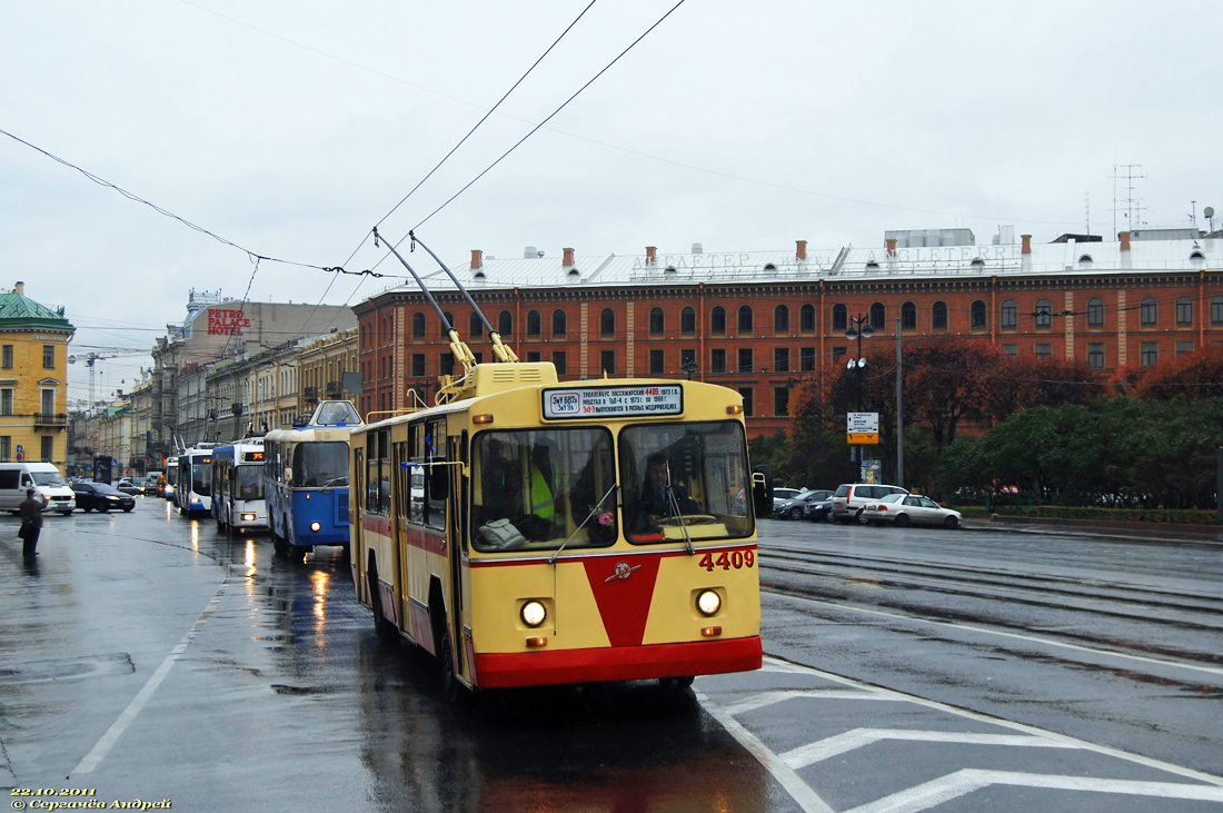 Санкт-Петербург, ЗиУ-682Б № 4409; Санкт-Петербург — 75-летие Ленинградского-Петербургского троллейбуса