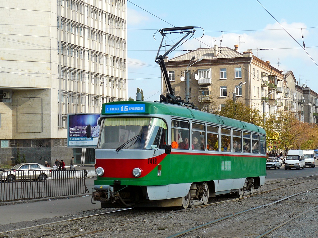 Днепр, Tatra T4DM № 1418