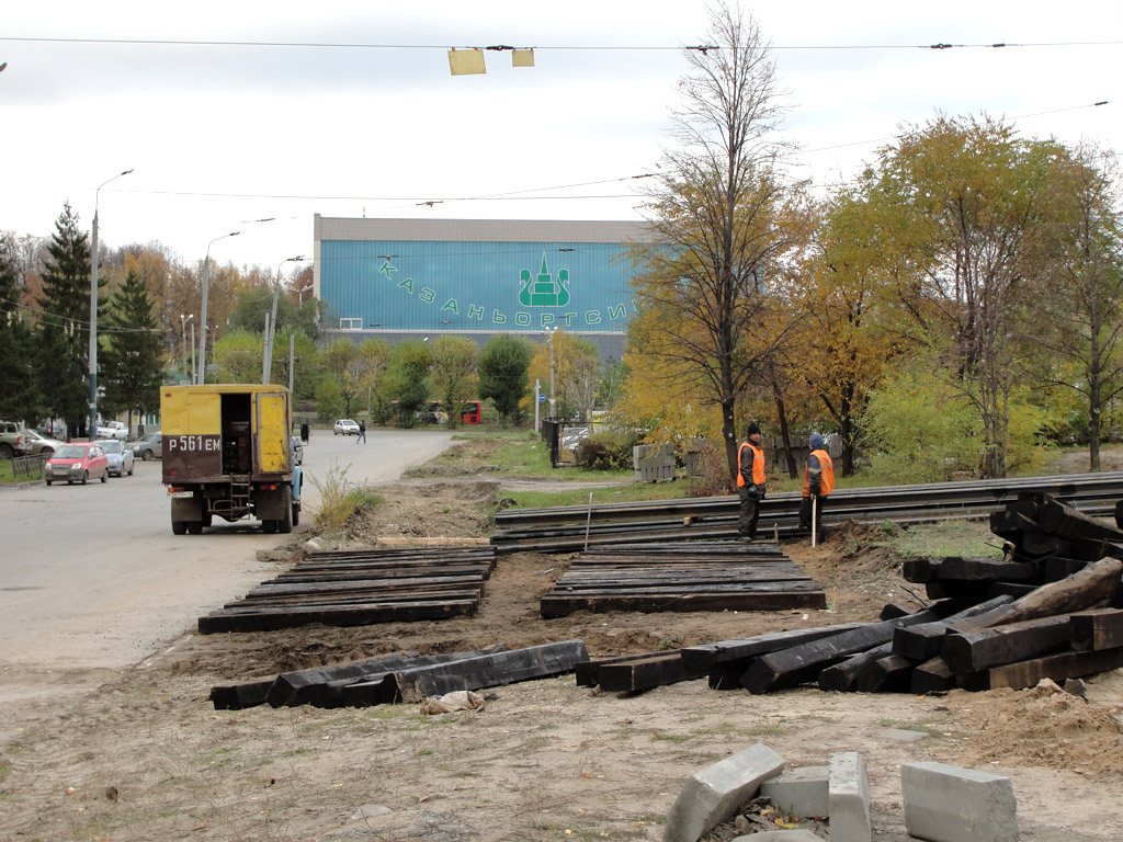 Казань — Реконструкции трамвайных линий