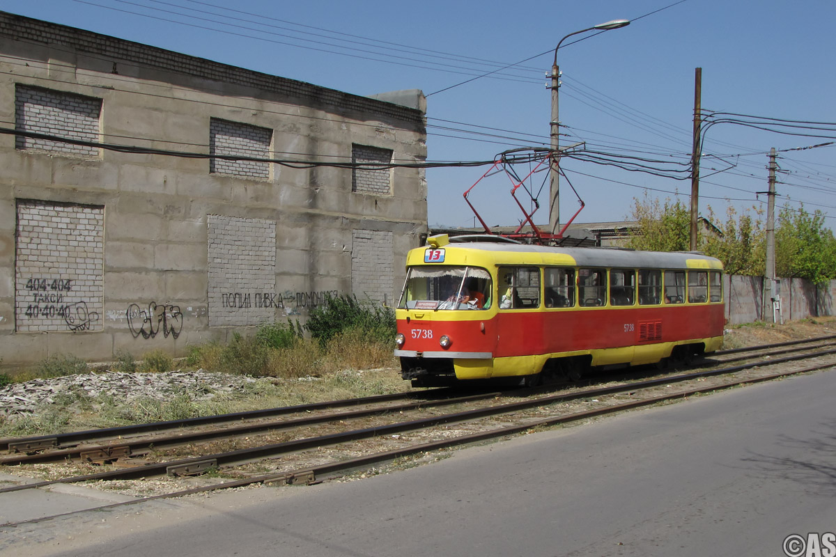 Волгоград, Tatra T3SU № 5738