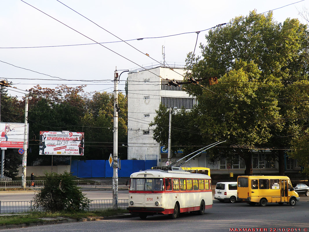 Крымский троллейбус, Škoda 9TrH29 № 3791