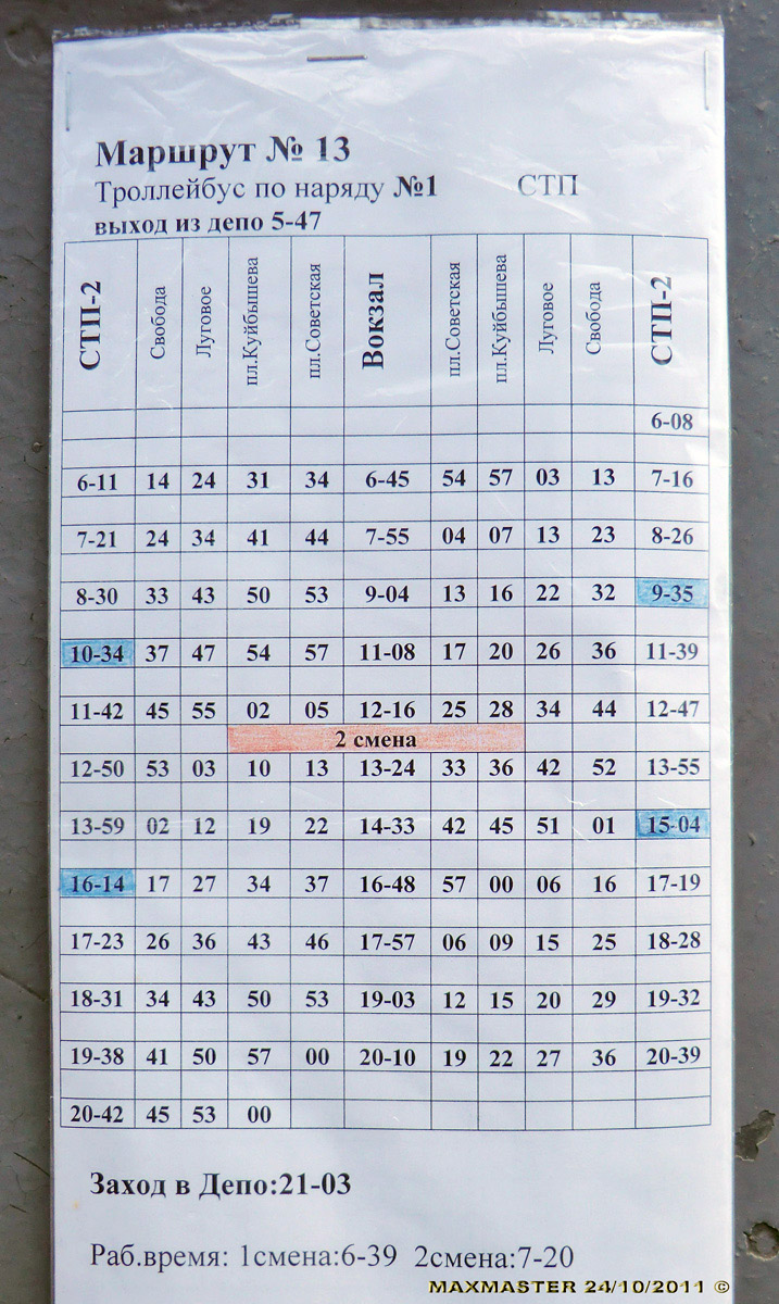 Krím-trolibusz — Maps and Timetables