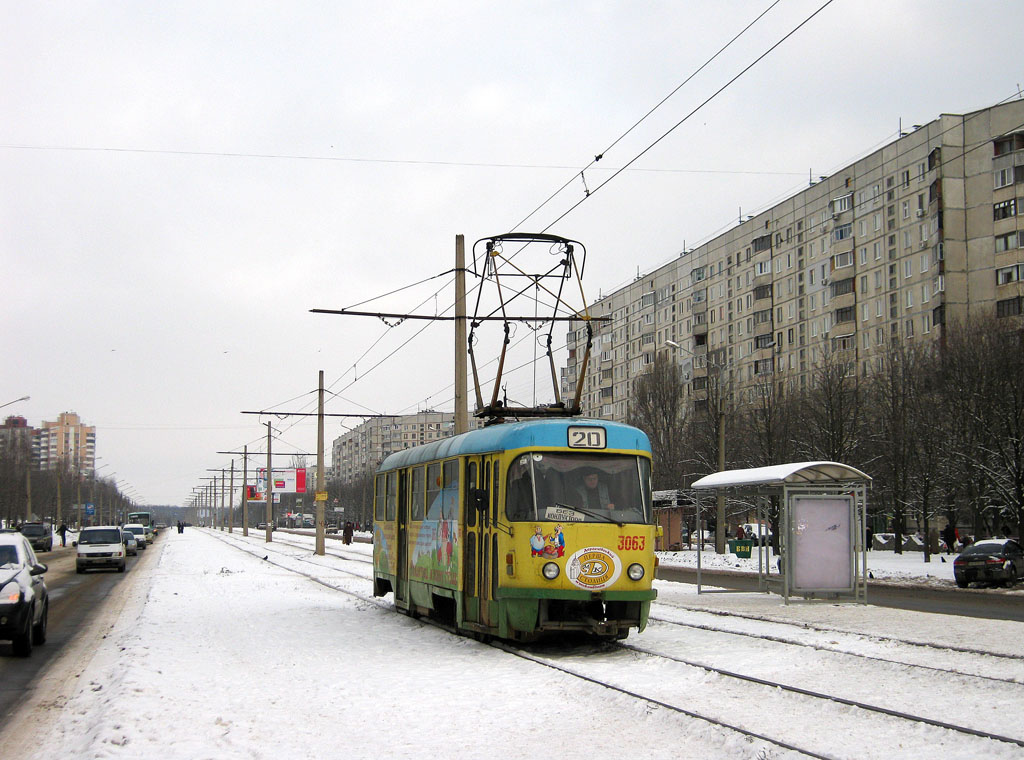 Kharkiv, Tatra T3SU N°. 3063