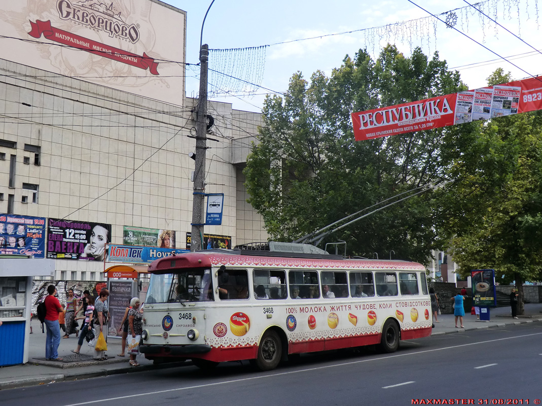 Крымский троллейбус, Škoda 9Tr18 № 3468