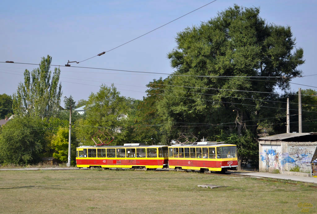 Zaporižžia, Tatra T6B5SU č. 451; Zaporižžia, Tatra T6B5SU č. 452
